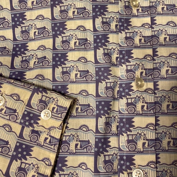 Vintage H.I.S Patchwork Button-Down Shirt Kitsch Western Farmer - Picture 3 of 7